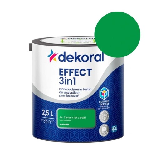 DEKORAL Farba EFFECT 3in1 zielony jak z bajki 2,5L