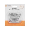 TADAR Haczyki na reling 6,5 cm 10 sztuk srebrne