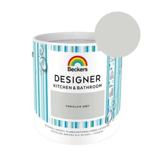 BECKERS Designer Kitchen &amp; Bathroom Porcelain Grey 2,5L