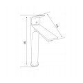 LIVENO Bateria umywalkowa wysoka Sigma chrom