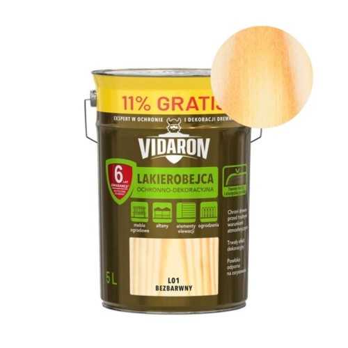VIDARON Lakierobejca Bezbarwny L01 5L