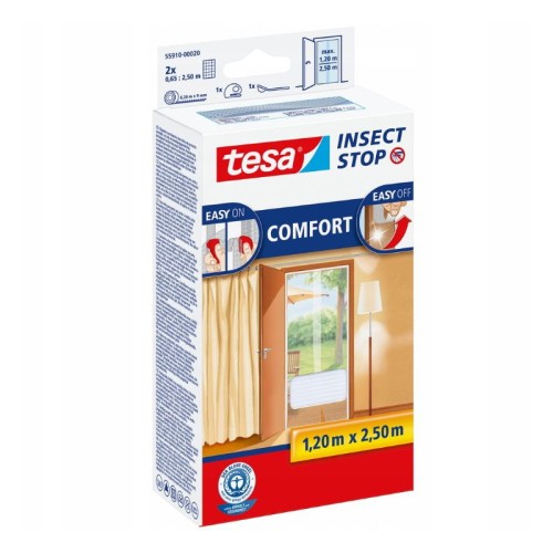 TESA Moskitiera balkonowa COMFORT 1,2mx2,5m biała