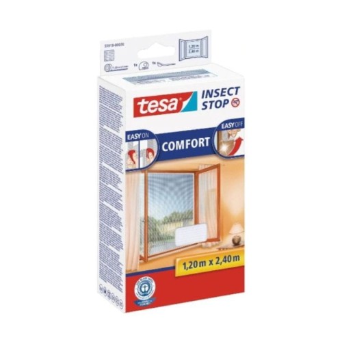 TESA Moskitiera do okien COMFORT 1,2mx2,4m biała