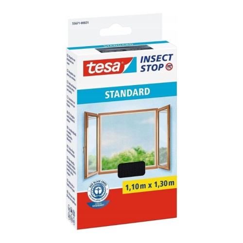 TESA Moskitiera do okien STANDARD 1,1mx1,3m czarna