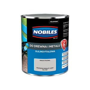 Nobiles Emalia Ftalonal Popielaty Jasny RAL7047 Półpołysk 0,7L