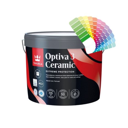 TIKKURILA Farba Optiva Ceramic Super Matt 3 9L baza A