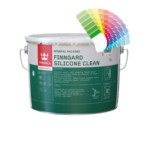 TIKKURILA Farba elewacyjna Finngard Silicone Clean baza C 9L