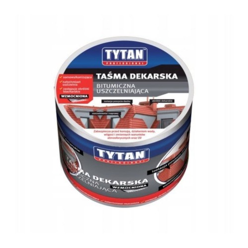 TYTAN Taśma dekarska 100 mm x 10 m aluminiowa rolka