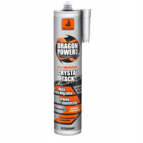 Dragon Power Crystal Tack klej montażowy bezbarwny 290ml
