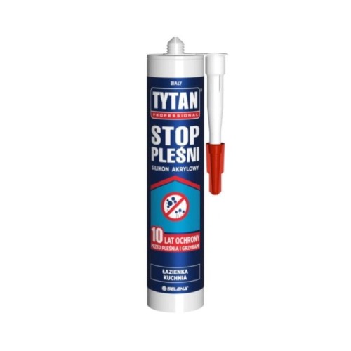 TYTAN Silikon akrylowy Stop Pleśni 280 ml biały