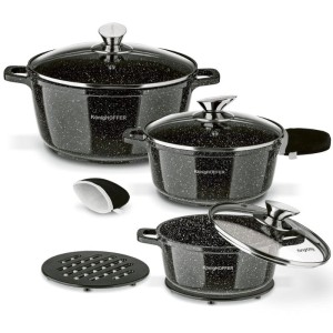 KonigHOFFER Zestaw garnków Kingstone 6 elementów 2 podkładki i 2 nakładki
