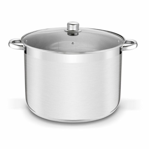 TADAR Garnek prosty ze stali nierdzewnej z pokrywką 20L