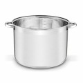 TADAR Garnek prosty ze stali nierdzewnej z pokrywką 20L