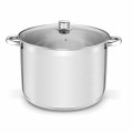TADAR Garnek prosty ze stali nierdzewnej z pokrywką 17L