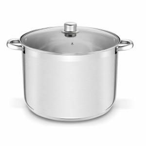 TADAR Garnek prosty ze stali nierdzewnej z pokrywką 17L