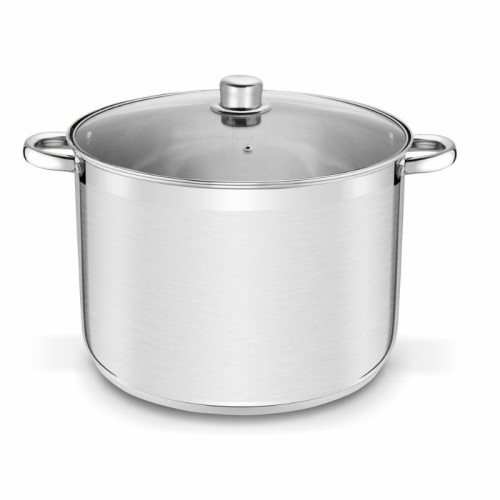 TADAR Garnek prosty ze stali nierdzewnej z pokrywką 17L