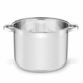 TADAR Garnek prosty ze stali nierdzewnej z pokrywką 12L