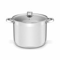 TADAR Garnek prosty ze stali nierdzewnej z pokrywką 10L