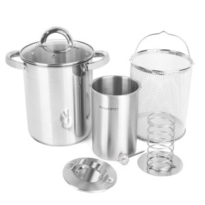 KonigHOFFER Zestaw wędliniarski - szynkowar z termometrem 1,5L i garnek z sitkiem 4L