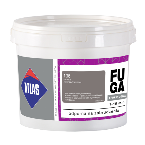 Atlas Fuga Epoksydowa 136 Srebrny 2 kg