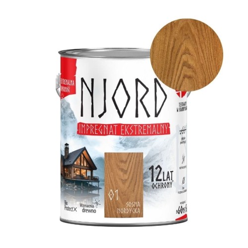 NJORD Impregnat ekstremalny do drewna - sosna nordycka 5L
