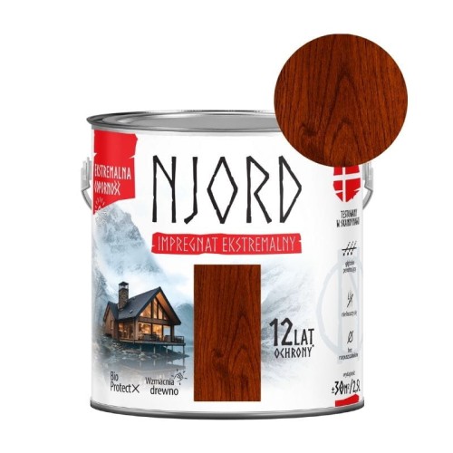 NJORD Impregnat ekstremalny do drewna - jesion lapoński 2,5L