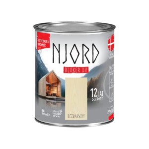 NJORD Impregnat do elewacji drewnianych Bloker UV bezbarwny 0,75L