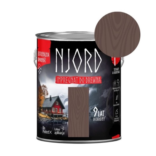 NJORD Impregnat do drewna - łódź Wikingów 5L