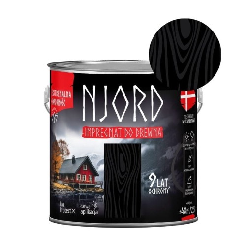 NJORD Impregnat do drewna - noc polarna 2,5L