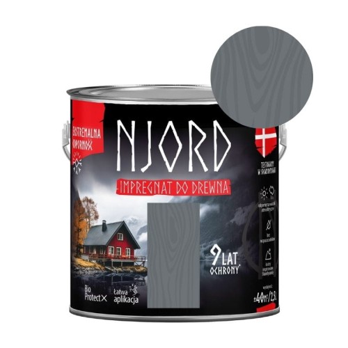 NJORD Impregnat do drewna - wulkaniczna plaża 2,5L