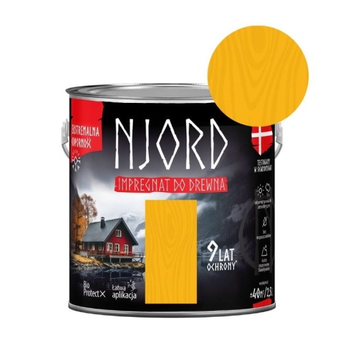 NJORD Impregnat do drewna - zimowe słońce 2,5L