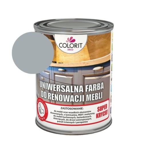 COLORIT Uniwersalna farba do renowacji mebli Szary 750 ml