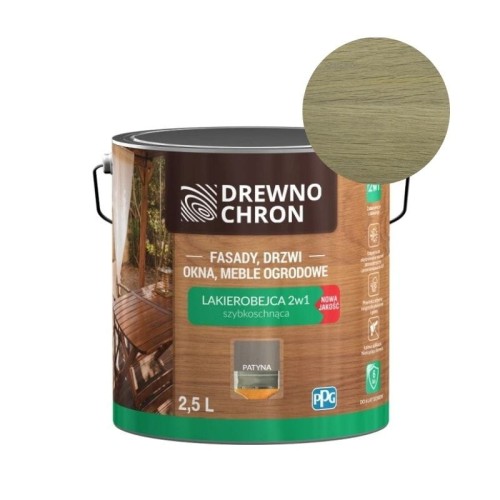 DREWNOCHRON Lakierobejca 2w1 patyna 2,5L PPG