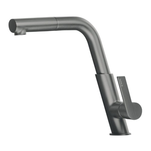 DEANTE Bateria kuchenna z wyciąganą wylewką SILIA titanium
