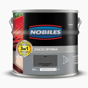 Nobiles Dach i Rynna Szary Grafitowy RAL7024 Mat 10L