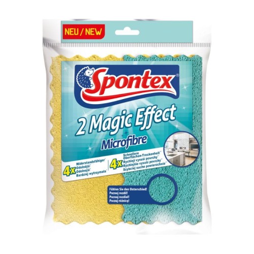 SPONTEX Ściereczki z mikrofibry Magic Effect 2 sztuki