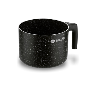 Tadar Garnek do mleka marmurkowy Marmara Black 1,5 l bez indukcji