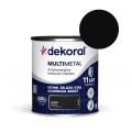 DEKORAL Farba antykorozyjna MULTIMETAL czarny 0,65L