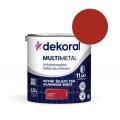 DEKORAL Farba antykorozyjna MULTIMETAL czerwony 2,5L