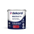 DEKORAL Farba antykorozyjna MULTIMETAL czerwony 2,5L