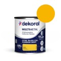 DEKORAL Farba antykorozyjna MULTIMETAL żółty 0,65L