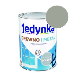 JEDYNKA Emalia Drewno i Metal popielaty połysk 0,9L