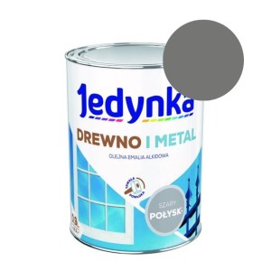 JEDYNKA Emalia Drewno i Metal szary połysk 0,9L