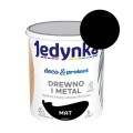 JEDYNKA Deco &amp; Protect Drewno i Metal Mat 5L czarny