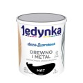 JEDYNKA Deco &amp; Protect Drewno i Metal Mat 5L czarny
