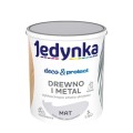 JEDYNKA Deco &amp; Protect Drewno i Metal Mat 5L szary jasny