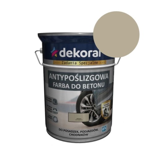 DEKORAL Farba do betonu antypoślizgowa Akrylit B beżowy 5L