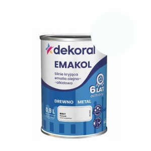 DEKORAL Emalia EMAKOL Strong biały połysk 0,9 L