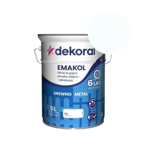 DEKORAL Emalia EMAKOL Strong biały połysk 5 L