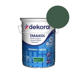 DEKORAL Emalia EMAKOL Strong zielony liściasty połysk 5L